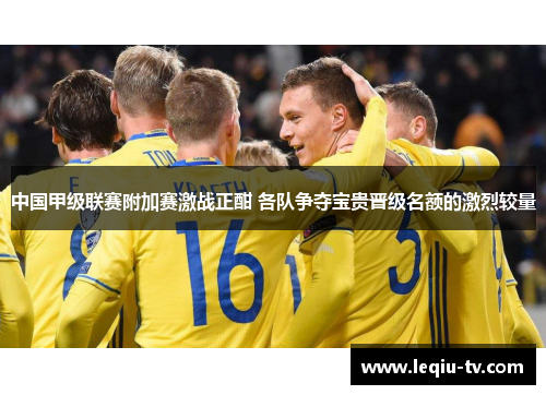 中国甲级联赛附加赛激战正酣 各队争夺宝贵晋级名额的激烈较量